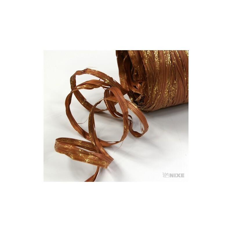 RAFIA SYNTHETIC LUXURY 100m*HNĚDÁ 08