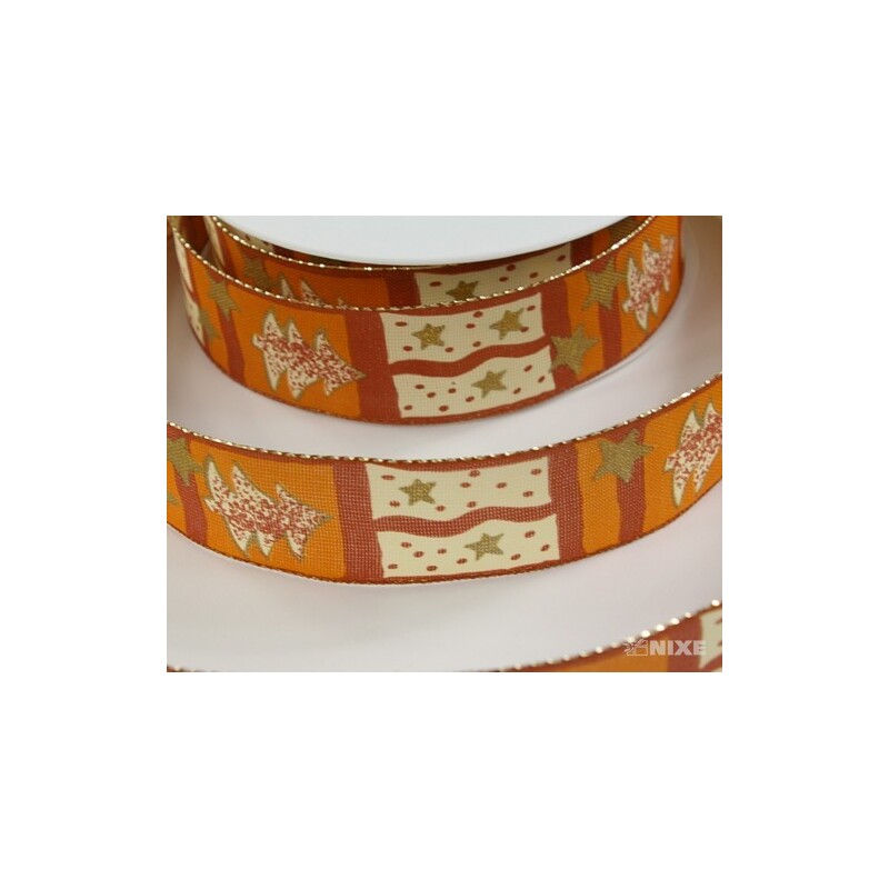 STUHA DRÁT VÁNOCE 25mmx20m*ORANŽOVÁ 262124