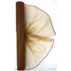 ORGANZA 38cmx9yd*HNĚDÁ SV. 125 V+