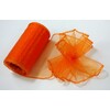 ORGANZA 10cmx10yd*ORANŽOVÁ TM. 076 V+