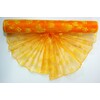 ORGANZA VZOR SZ-52 38cmx9yd*ORANŽOVÁ 113