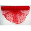 ORGANZA VZOR SZ-52 38cmx9yd*ČERVENÁ 019