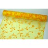 ORGANZA VZOR BS-R034 38cmx9yd*ŽLUTÁ 110