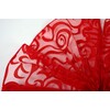 ORGANZA VZOR BS-R033 38cmx9yd*ČERVENÁ 019