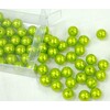 KORÁLKY 14mm 72ks*ZELENÁ SV.