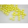 KORÁLKY 10mm cca 104ks*ŽLUTÁ SV.