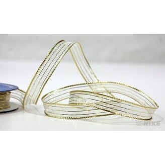 ST AN073-0030 10mmx20yd*BÍLÁ-ZLATO FFFF V+