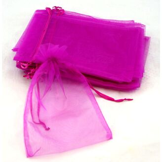 SÁČEK ORGANZA 14x20cm*RŮŽOVÁ 005
