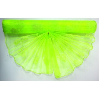 ORGANZA VZOR BS-R037 38cmx9yd*ZELENÁ 048