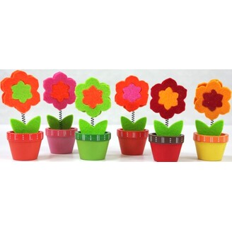 KVĚT KLIPS 11cm 6ks*MIX BAREV