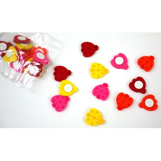 BERUŠKA NALEP FILC 2cm 24ks*MIX BAREV