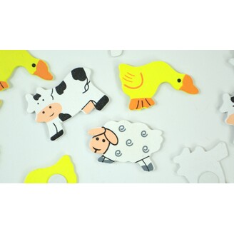 ZVÍŘÁTKA NALEP. MIX 12ks 3cm*