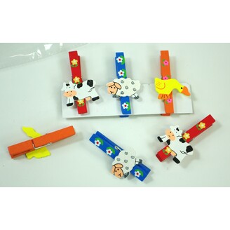 KOLÍČKY ZVÍŘÁTKA 7cm 6ks*MIX BAREV