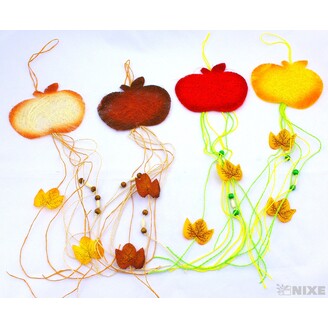 ZÁVĚS JABLÍČKO 4ks 14x70cm*MIX BAREV