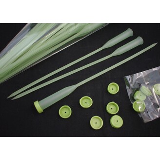 PLASTOVÁ AMPULE SE ZÁPICHEM 30cm*ZELENÁ SV.