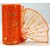 ORGANZA VZOR SZ-49 10cmx10yd*ORANŽOVÁ 076