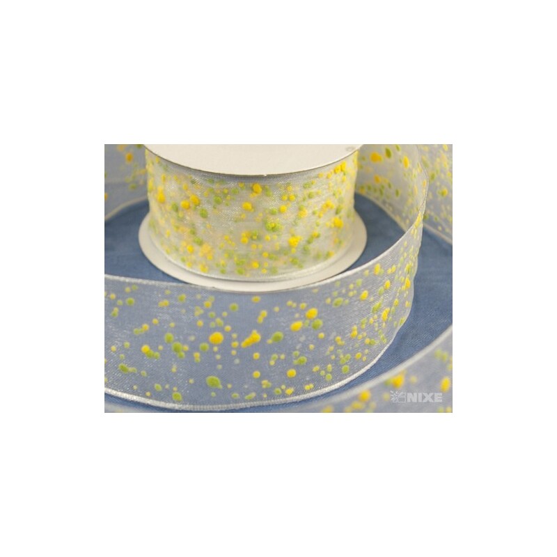 ST DM129-150 40mmx10yd*BÍLÁ+ŽLUTÁ C006 V+