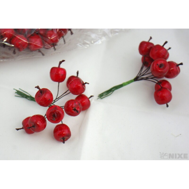 JABLKA 2x13cm 10ks 12sv*ČERVENÁ