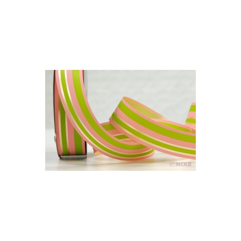 PONZA 34mmx100m*RŮŽOVÁ+ZELENÁ 84 V+