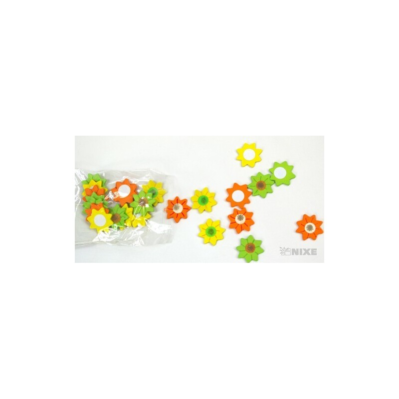 KVĚT NALEPOVACÍ 24ks*MIX BAREV