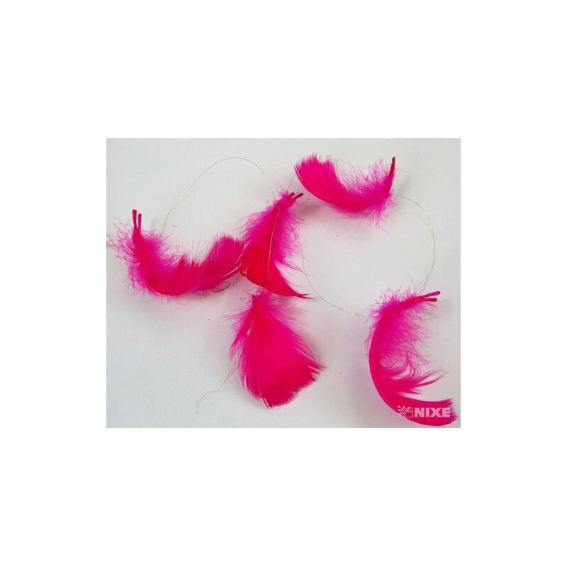 A043 PEŘÍČKA NA DRÁTKU 10m*RŮŽOVÁ TM. C22