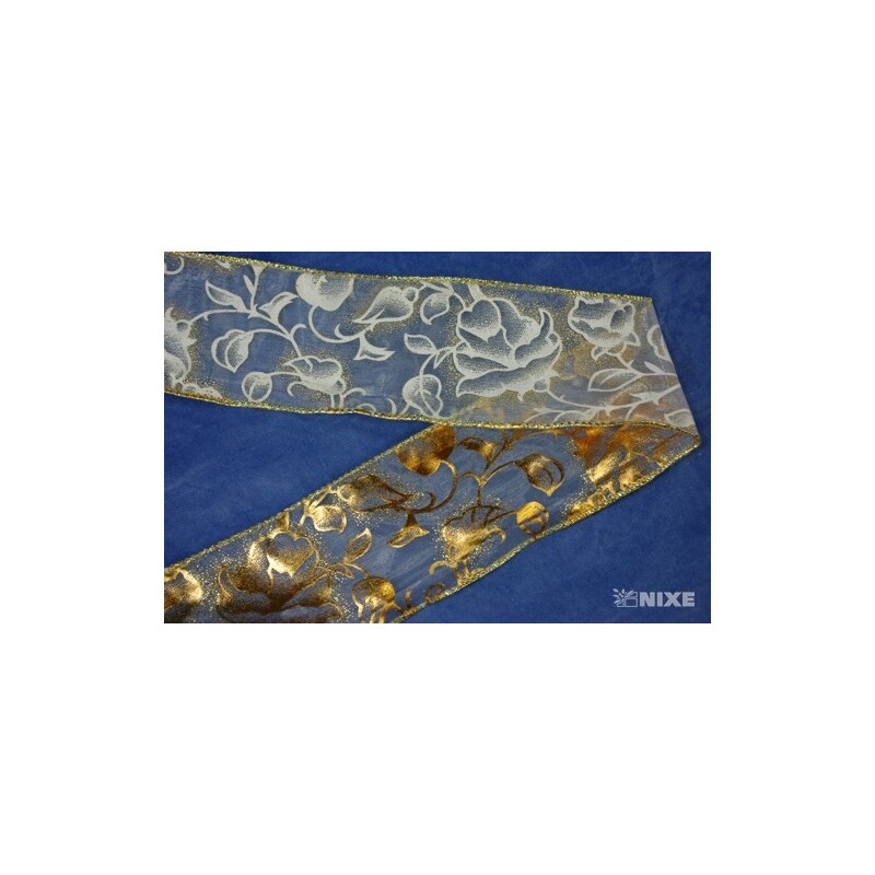 ST YNA26-0250 60mmx20yd*BÍLÁ-ZLATO C001 V+