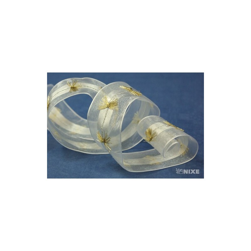 ST JW239-0150 40mmx20yd*BÍLÁ-ZLATO A030 V+