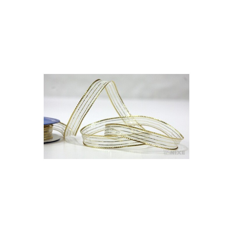 ST AN073-0030 10mmx20yd*BÍLÁ-ZLATO FFFF V+