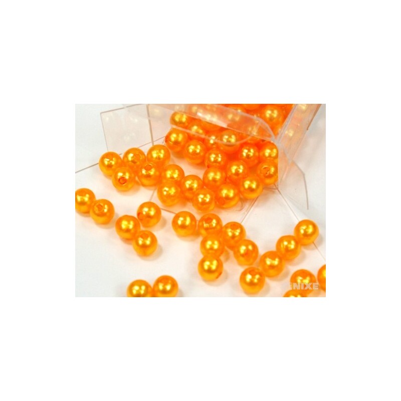 KORÁLKY 8mm 144ks*ŽLUTÁ SV.