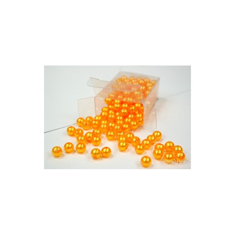 KORÁLKY 8mm 144ks*ŽLUTÁ SV.