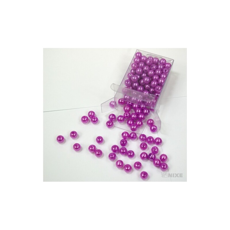 KORÁLKY 8mm 144ks*FIALOVÁ SV.