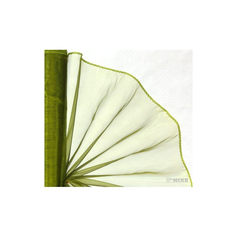 ORGANZA 38cmx9yd*ZELENÁ KHAKI 2T 11