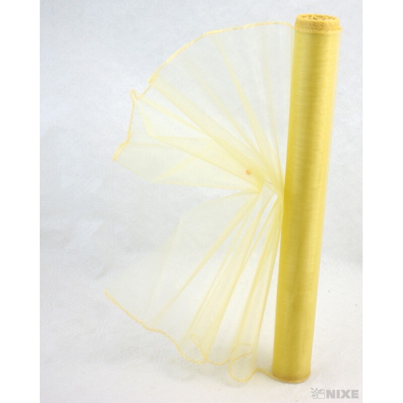 ORGANZA 38cmx9yd*ZLATÁ 019