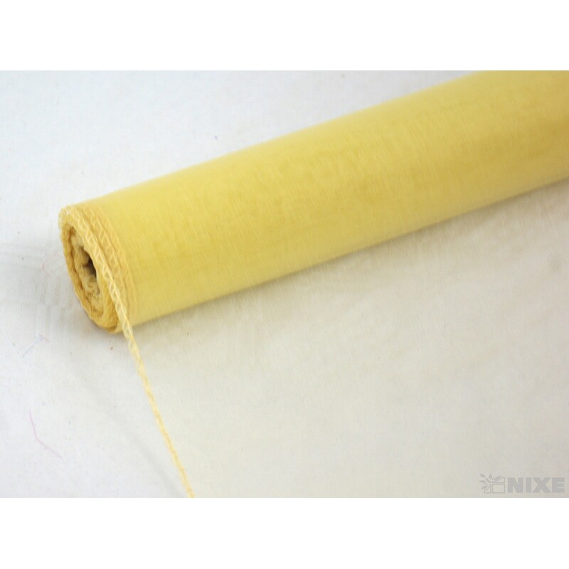 ORGANZA 38cmx9yd*ZLATÁ 019