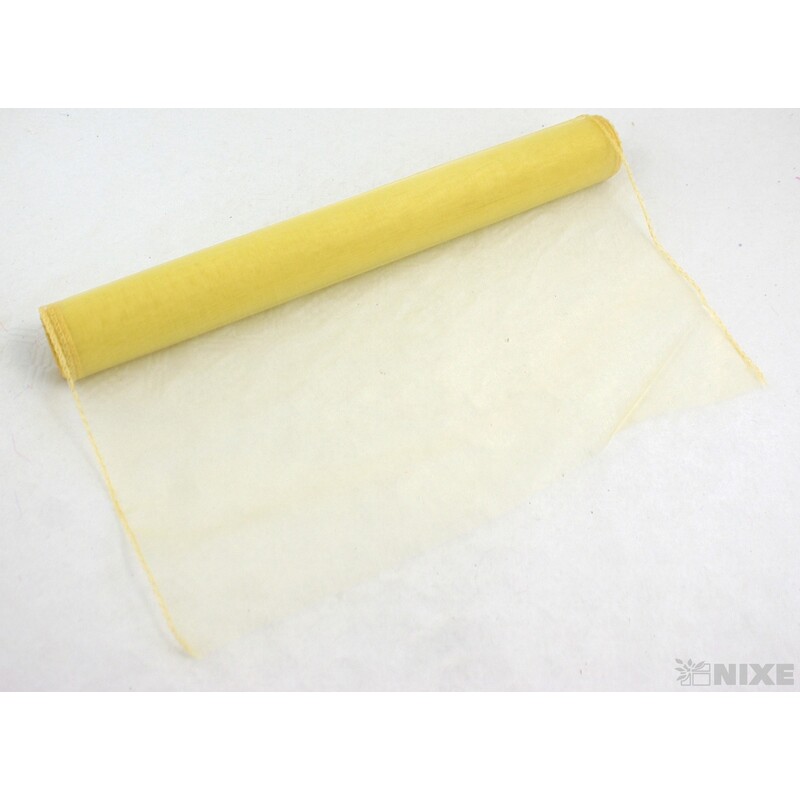 ORGANZA 38cmx9yd*ZLATÁ 019