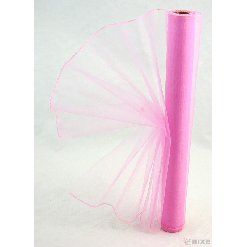 ORGANZA 38cmx9yd*RŮŽOVÁ SV. 069