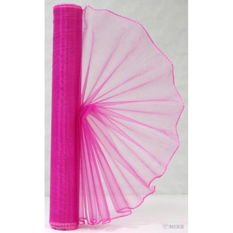 ORGANZA 38cmx9yd*RŮŽOVÁ 010 V+
