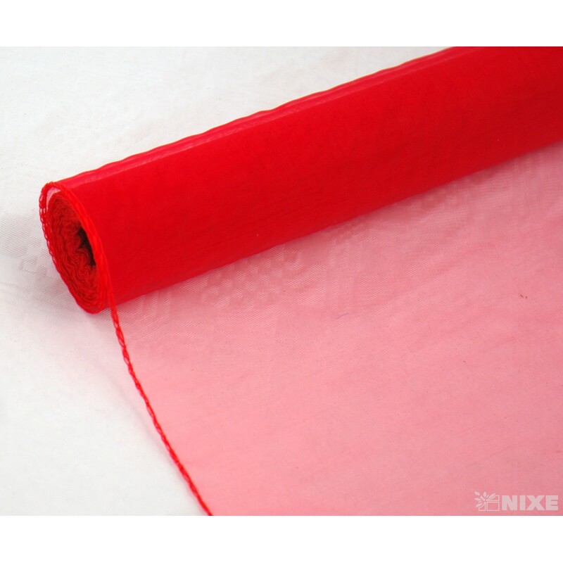 ORGANZA 38cmx9yd*ČERVENÁ 003
