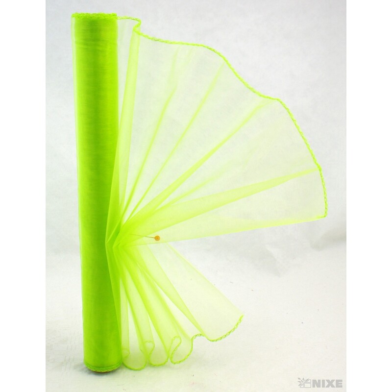 ORGANZA 38cmx9yd*ZELENÁ SV. 071