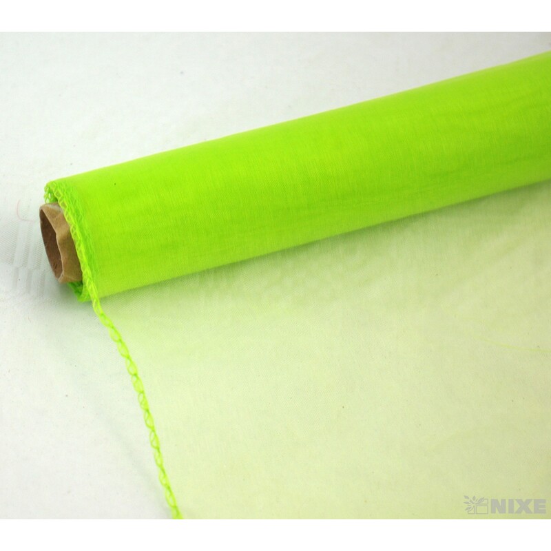 ORGANZA 38cmx9yd*ZELENÁ SV. 071