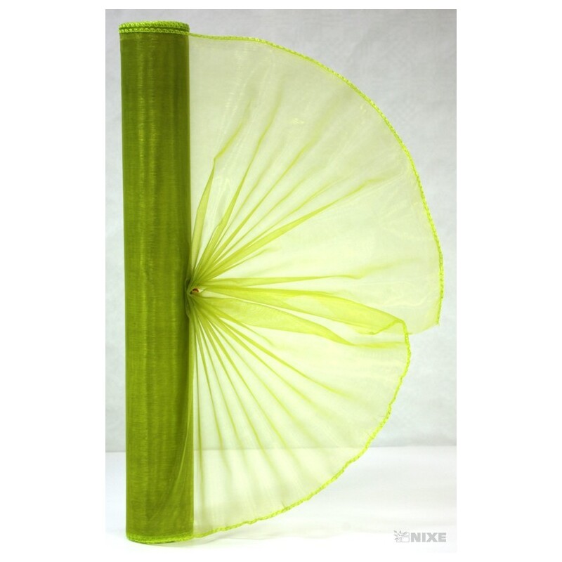 ORGANZA 38cmx9yd*ZELENÁ TM. 053