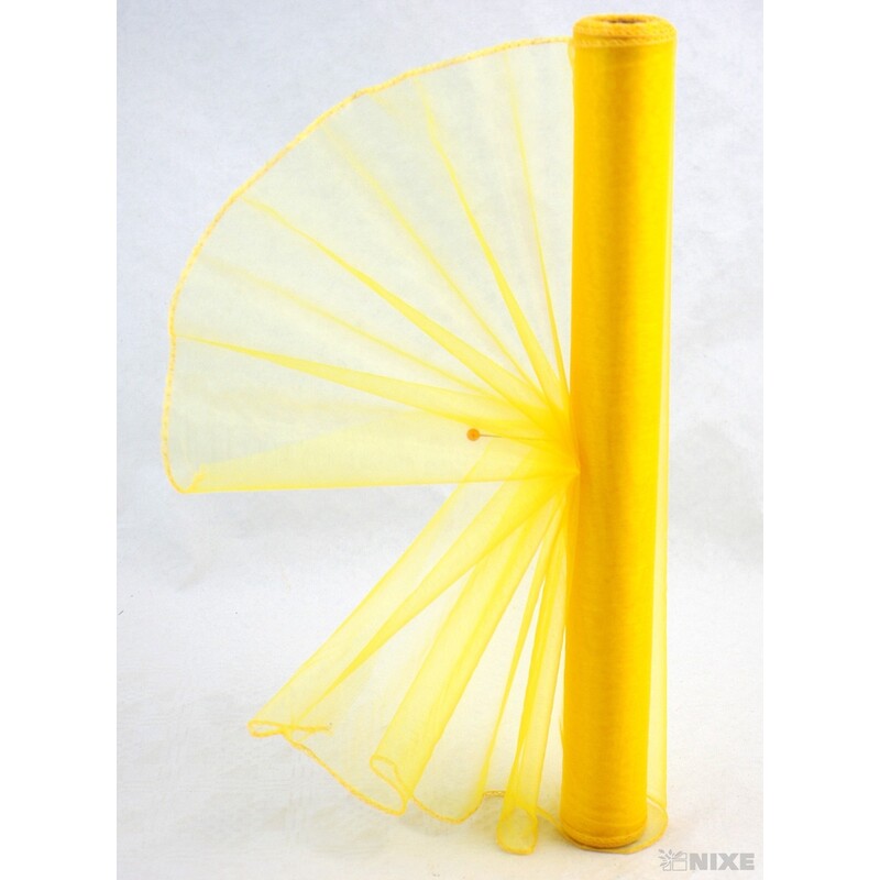 ORGANZA 38cmx9yd*ŽLUTÁ TM. 017