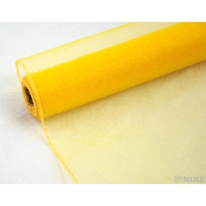 ORGANZA 38cmx9yd*ŽLUTÁ TM. 017