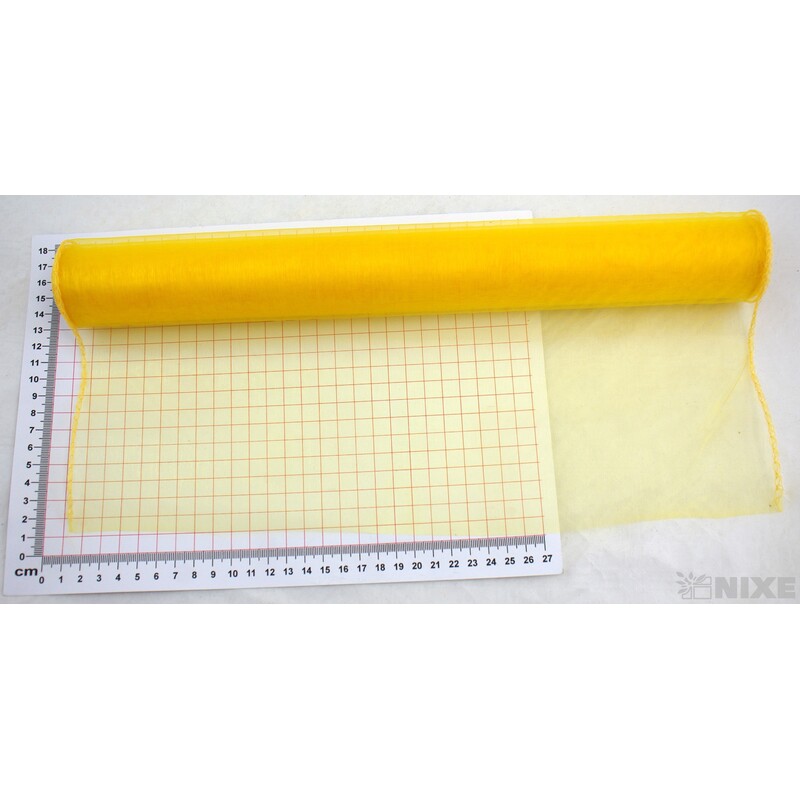 ORGANZA 38cmx9yd*ŽLUTÁ TM. 017