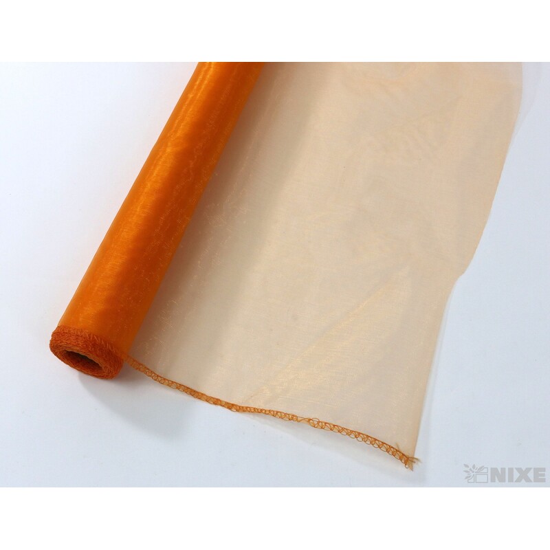 ORGANZA 38cmx9yd*ORANŽOVÁ SV. 051