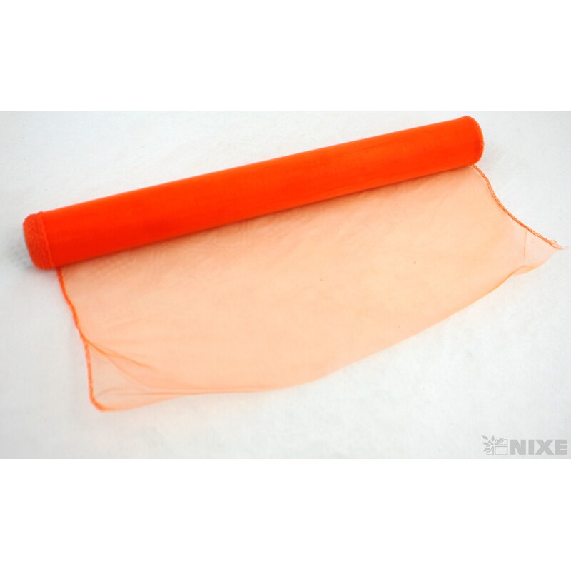 ORGANZA 38cmx9yd*ORANŽOVÁ TM. 015
