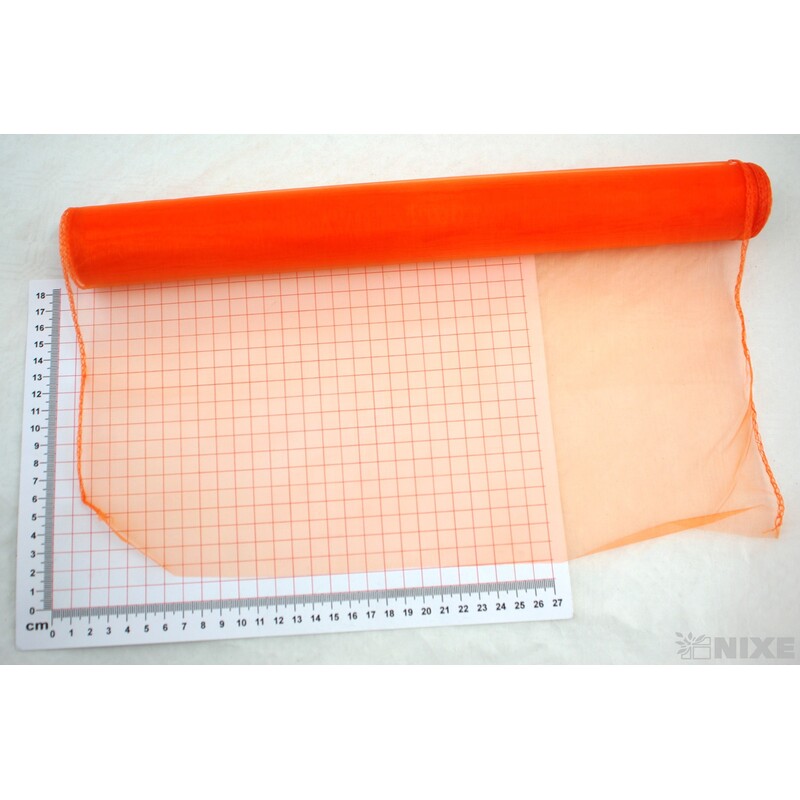 ORGANZA 38cmx9yd*ORANŽOVÁ TM. 015