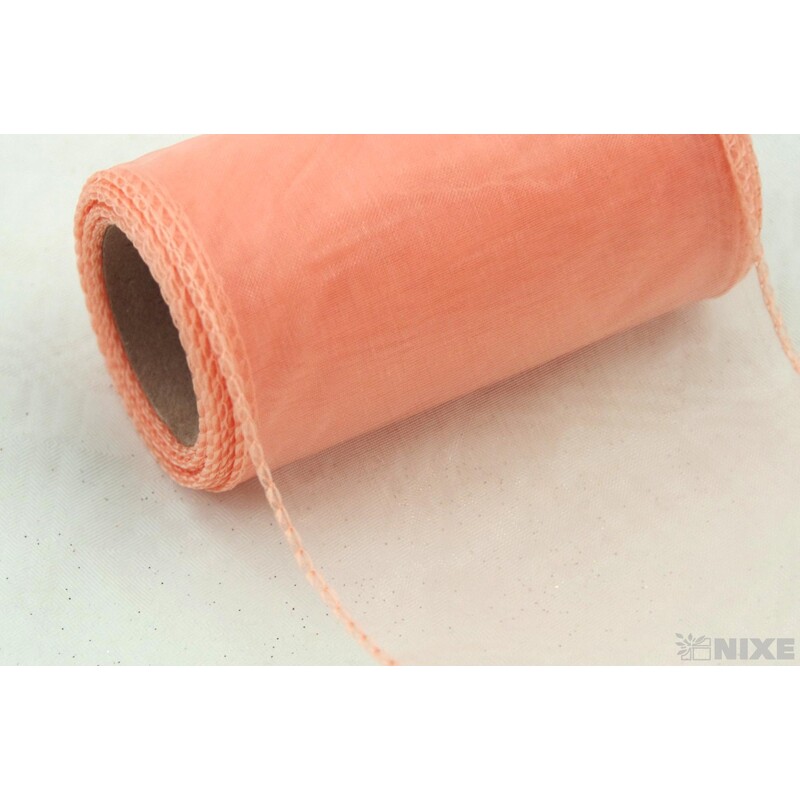 ORGANZA 10cmx10yd*LOSOSOVÁ 012