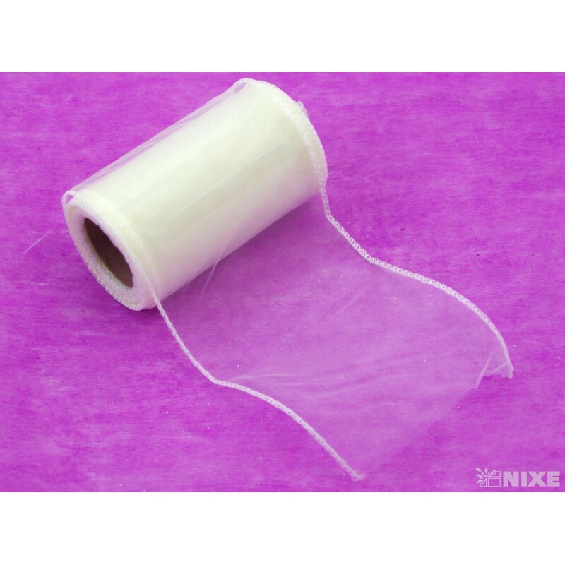 ORGANZA 10cmx10yd*SMETANOVÁ 049
