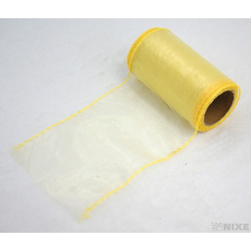 ORGANZA 10cmx10yd*ZLATÁ 019